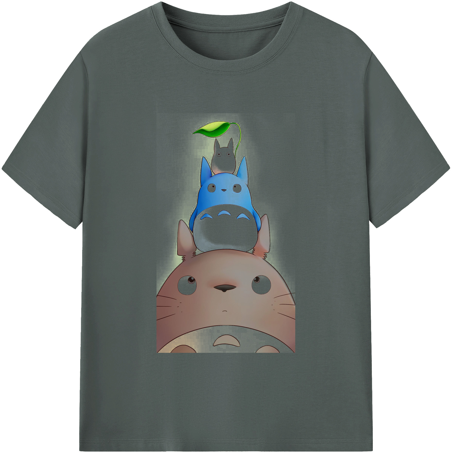 （画像用） となりのトトロ 草壁メイ 草壁サツキ My Neighbor Totoro Satsuki Kusakabe Mei Kusakabe 綿100％ メンズ半袖Tシャツ｜肌触りやわらか＆通気性